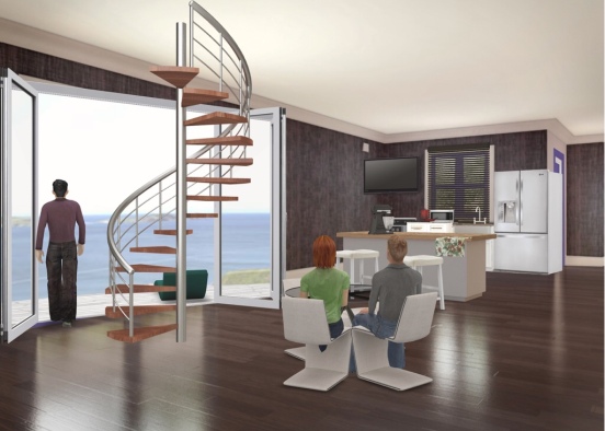 Chilling in the kitchen Design Rendering