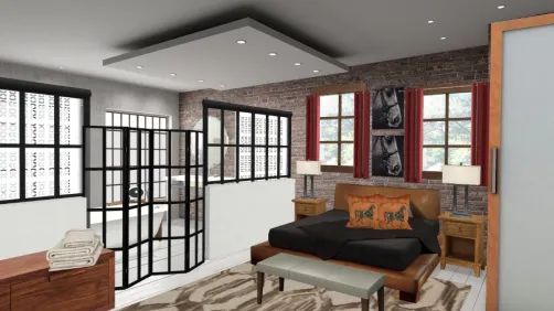Masculine bedroom suite