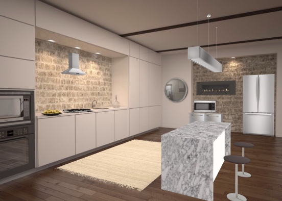Kiss the cook kitchen Design Rendering