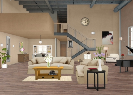Living-room Design Rendering