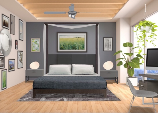 newlywed bedroom airy  Design Rendering