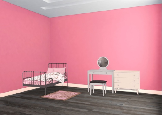 kids bedroom (girls) Design Rendering