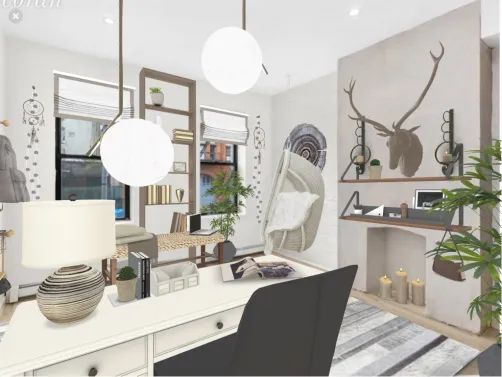 A cozy home office