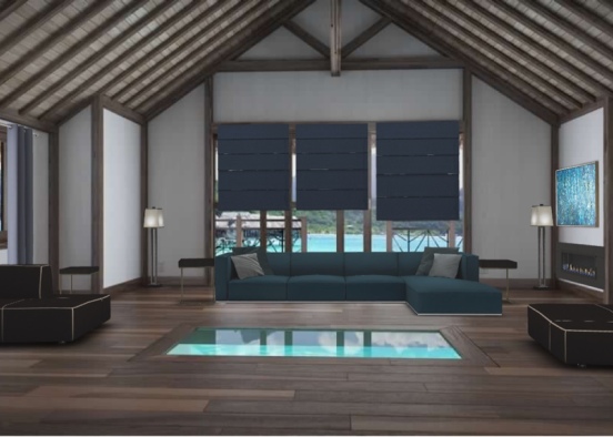 Rich Luxurious Livingroom Design Rendering