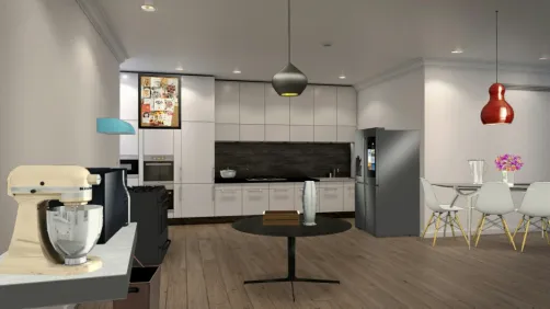 Cozinha com sala de jantar