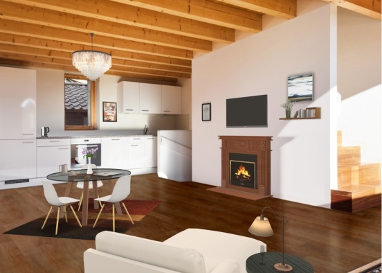 Wood home Design Rendering