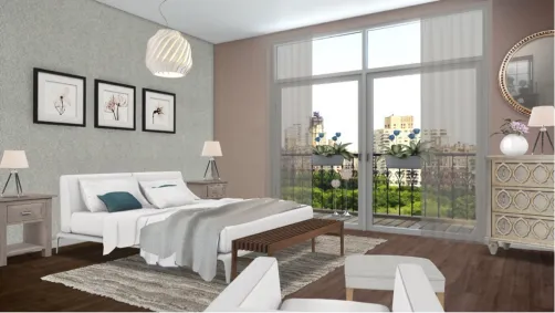 Bedroom looking over Central Park maybe? 😊😊🌸🌸🌸