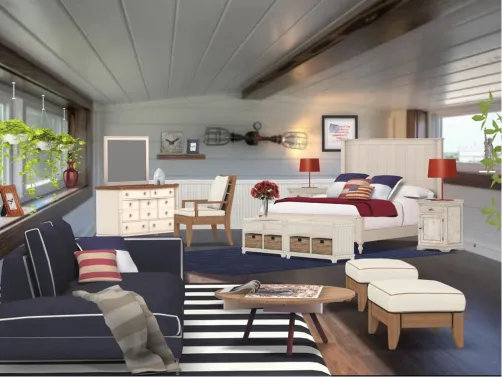patriotic bedroom