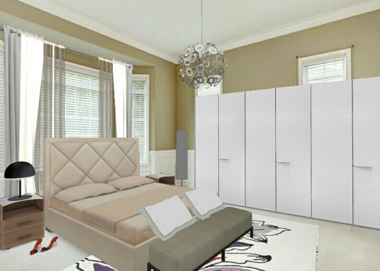 Princess royalty bedroom Design Rendering