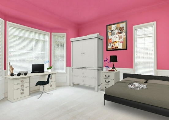 Pink and White Design Rendering