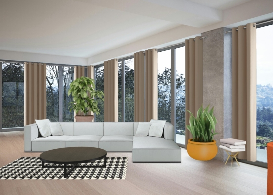 IKhaya Interior Living Room Concept Design Rendering