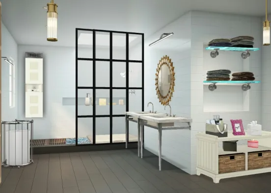 Salle de bain modern Design Rendering
