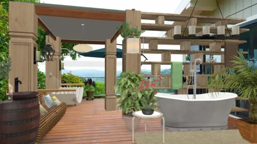 ECO FRIENDLY OUTDOOR SHOWER