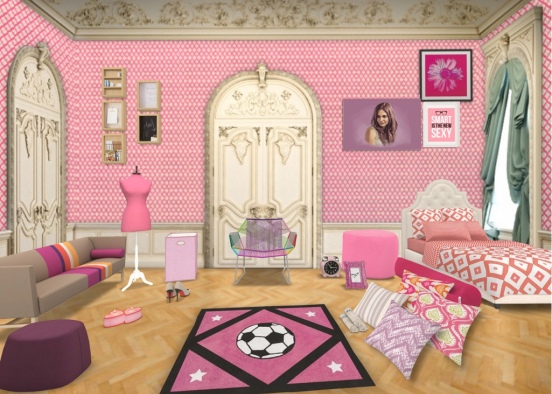 Rich girl pink Design Rendering