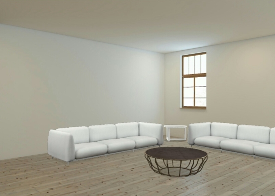 Spacy Living room Design Rendering