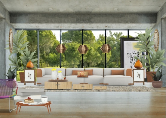 living area on the green  Design Rendering