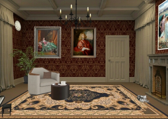 Old living room  Design Rendering