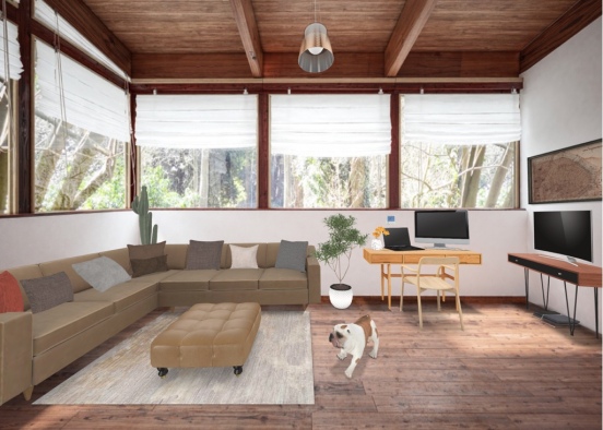 Australian living room Design Rendering
