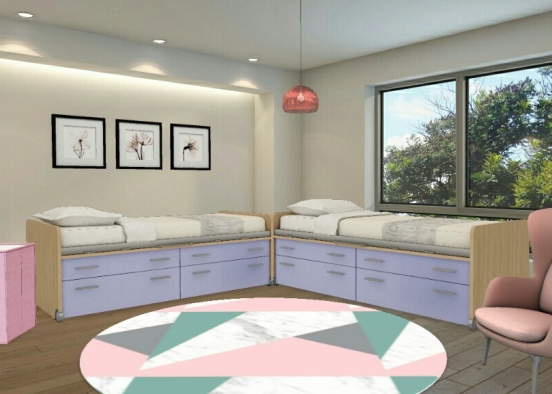 Dormitorio de niños  Design Rendering