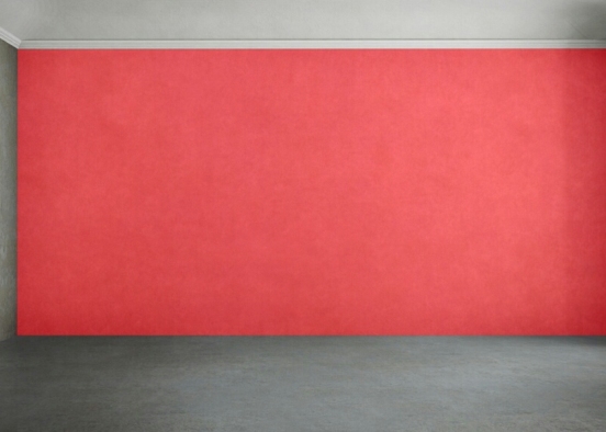Red wall Design Rendering