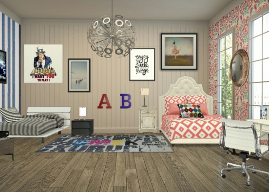 Archie and Betty's room Design Rendering