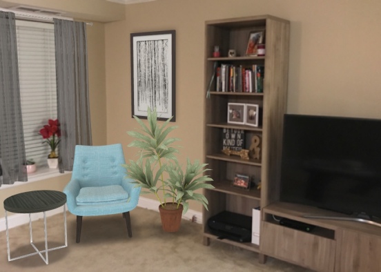 Living room corner  Design Rendering