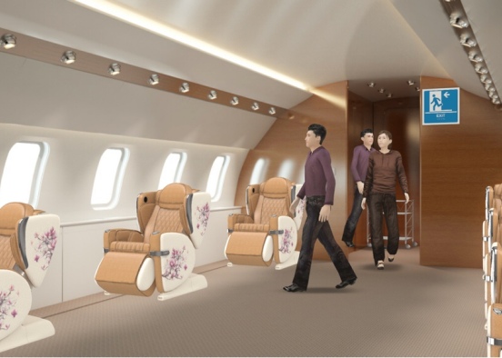 Honeymoon Flight to Las Vegas Design Rendering