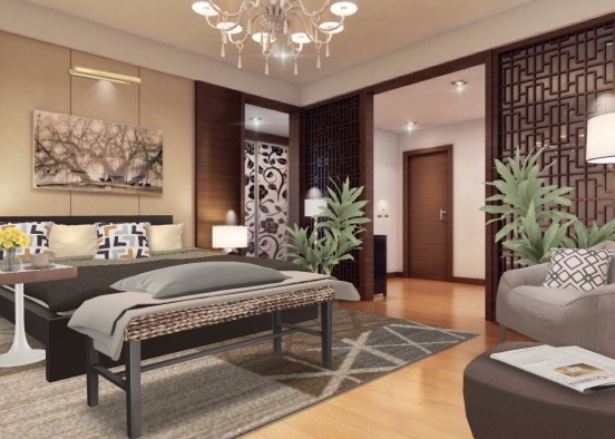 Guest bedroom Future home in Rome,Italy  Design Rendering