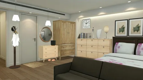 Small hostel room