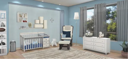 Glimpse of a nursery 
