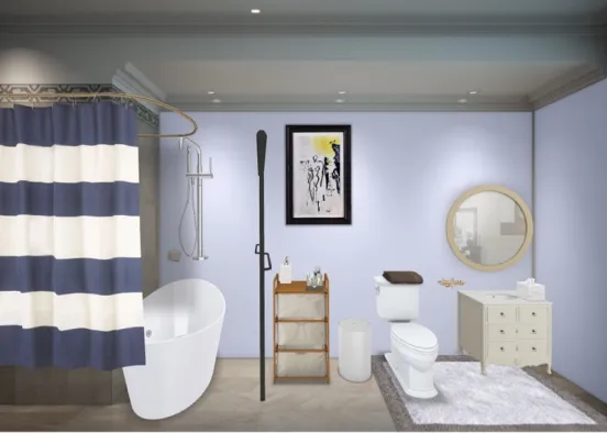 the bathroom 🚽  Design Rendering