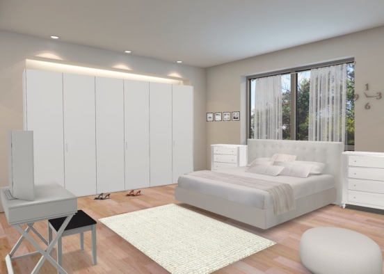 stunning white adult room  Design Rendering