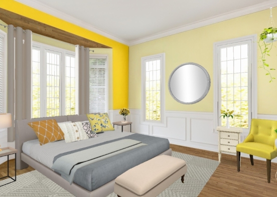 soft Bedroom Design Rendering