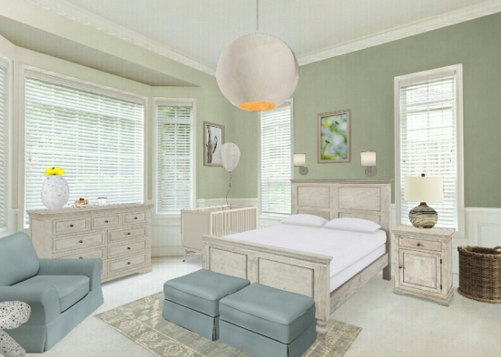 Light bedroom  Design Rendering