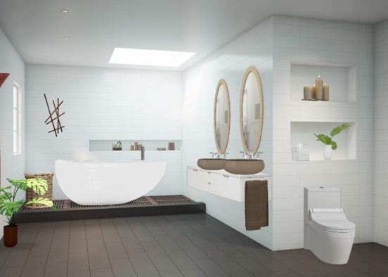 Bathroom zen  Design Rendering