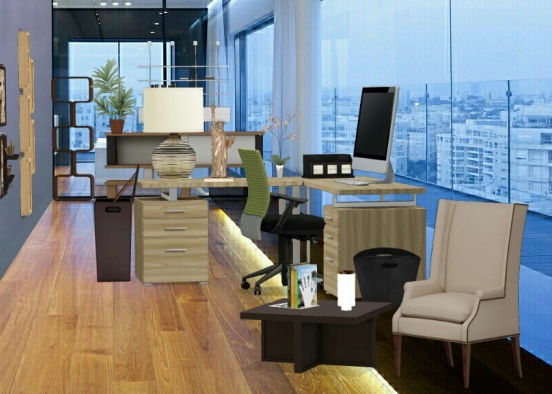 Luxury High-Rise Office Design Rendering