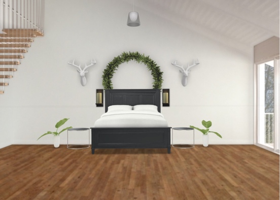 Christmas themed bedroom Design Rendering