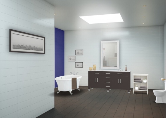 Neutrals bathroom Design Rendering