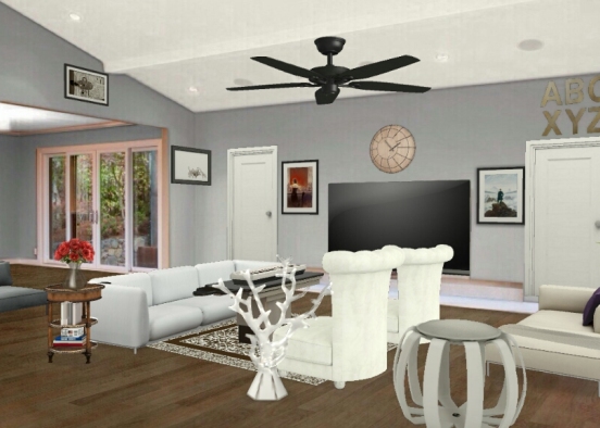 Appartment hall Design Rendering