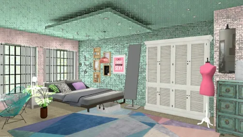 My beachy bedroom
