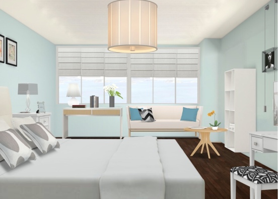 Modern Master Bedroom Design Rendering