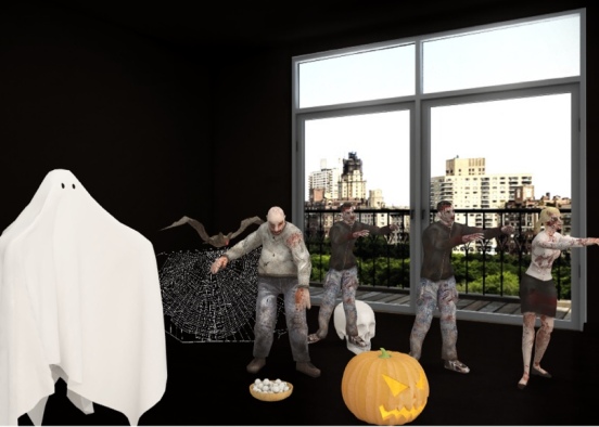 halloween room  Design Rendering