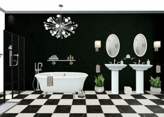 Simply Black and White Design Rendering