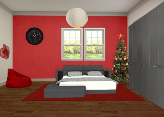 Santa clauses bedroom Design Rendering
