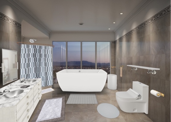 Luxury bathroom 1 :) Design Rendering