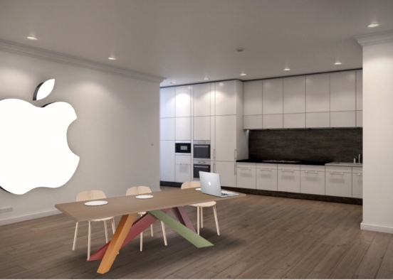 Apple Kitchen Design Rendering