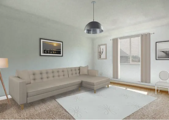 this is a living room for a small apartment  Design Rendering