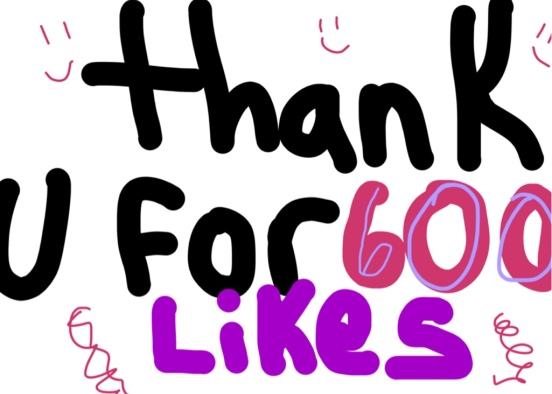 thank you for 600 likes Design Rendering