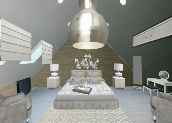 Silver room Design Rendering