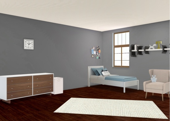 Tween bedroom Design Rendering